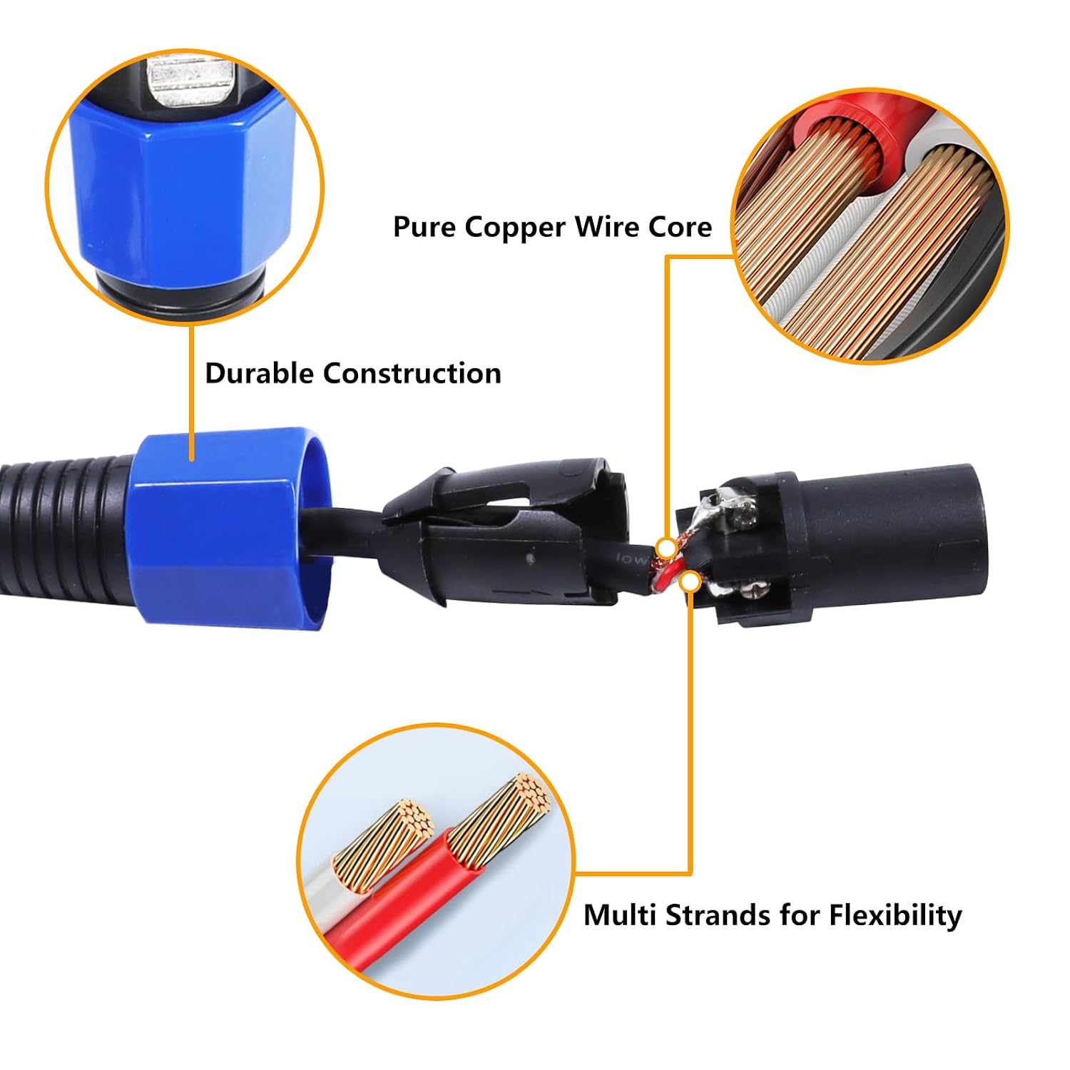 Pack of 2 30 Feet Speakon Male to XLR Female Cable - 2pcs 30ft. Speak-ON Type Plug to 3 Pole XLR Audio Jack Extension