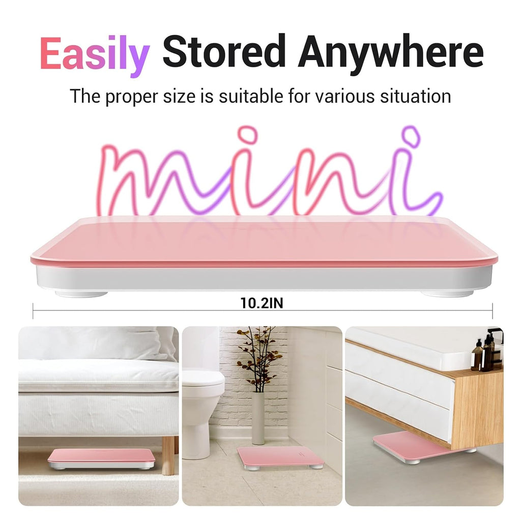 Bathroom Scale for Body Weight, Highly Accurate Digital Weighing Machine for People, Upgraded Batteries Included