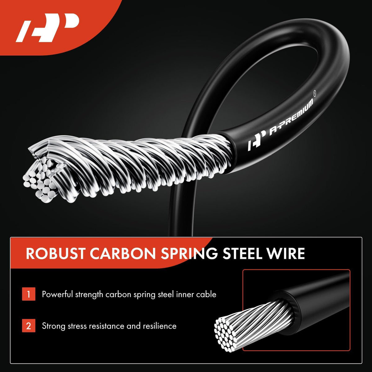 A-Premium Intermediate Parking Brake Cable Assembly