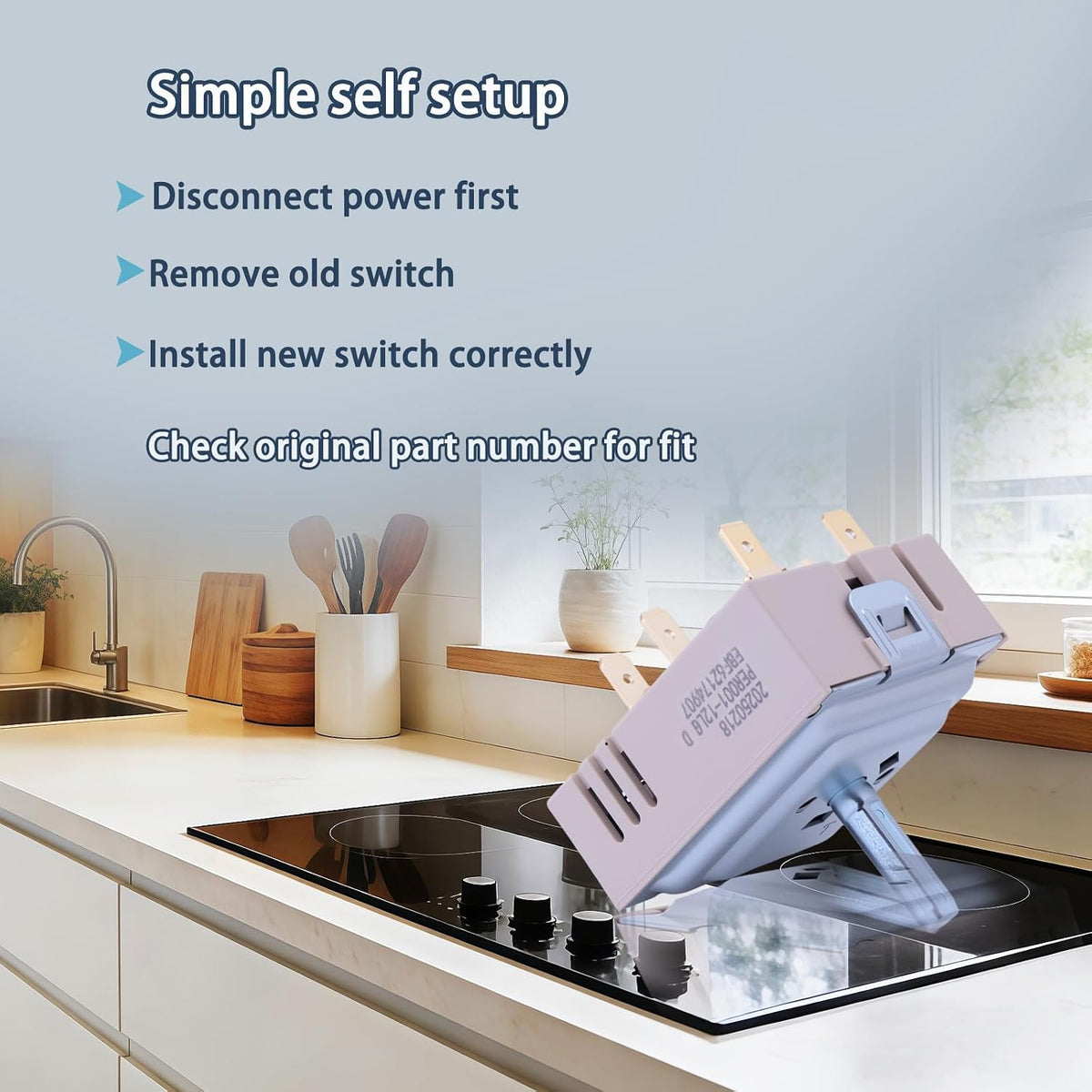 EBF62174907 Surface Element Infinite Switch Fits LG Electric Stove Burner