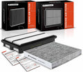 2-PC Engine & Cabin Air Filter with Activated Carbon Compatible with Honda Pilot 2016-2022, Passport 2019-2022