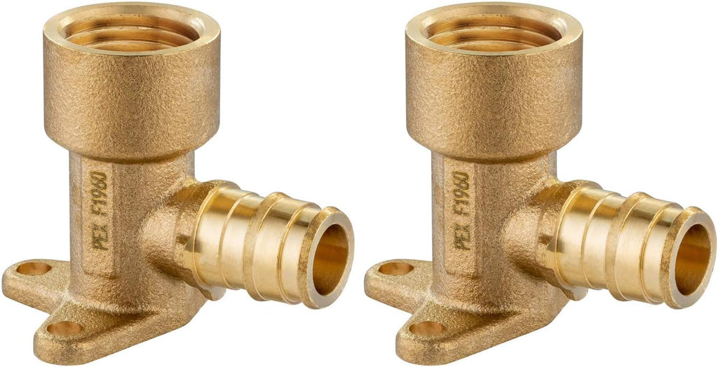 2 piece EFIELD 3/4"Pex A x 1/2" Female NPT Drop-ear Elbow