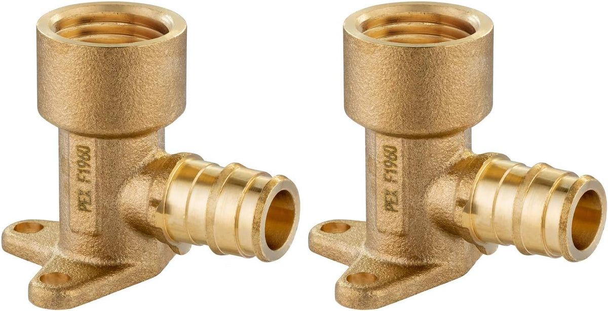 2 piece EFIELD 3/4"Pex A x 1/2" Female NPT Drop-ear Elbow