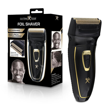Foil Shaver for Men, Hypoallergenic Electric Razor with Titanium Foil Cutters, Rechargeable Face Shaver with Pop-Up