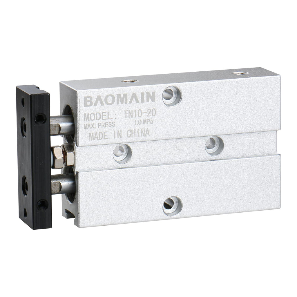 BAOMAIN Double Rod Pneumatic Air Cylinder TN10x20 10mm Bore 20mm Stroke