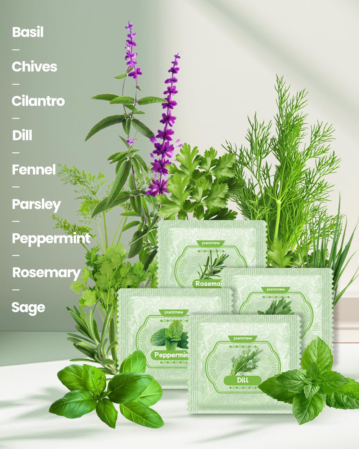 Gift for Women, Mom, Her – 9 Herb Indoor Window Garden Kit | Complete Herb Seeds Starter Set with Pots, Soil, Tools &
