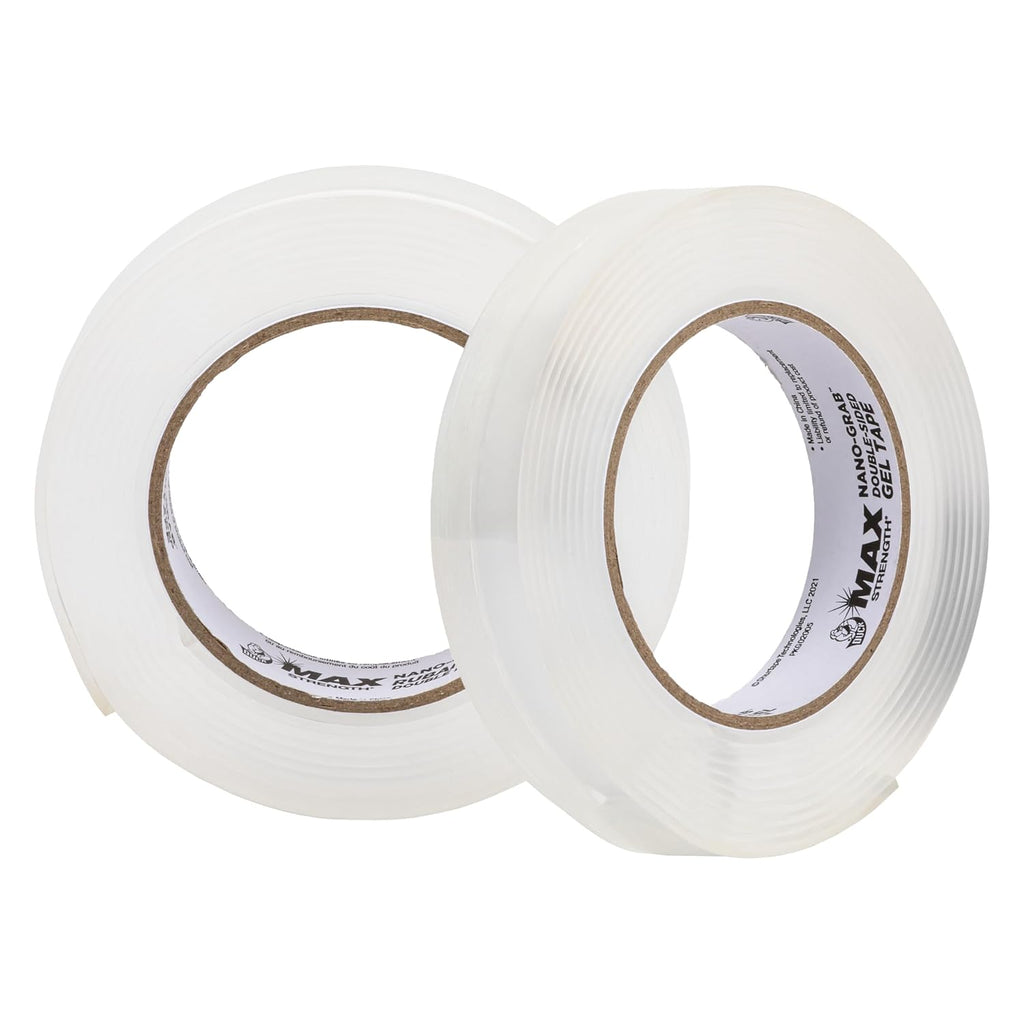 Max Strength Double-Sided Tape with Nano-Grab Technology, 2 Rolls