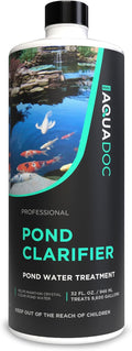 AquaDoc Pond Water Clarifier - Enzyme-Based Treatment for Fish Ponds, 32 oz