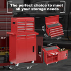 5-Drawer Rolling Tool Chest Red