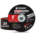 EZARC 5 Inch Metal Cut Off Wheels, .045 x 7/8-Inch, 25-Pack