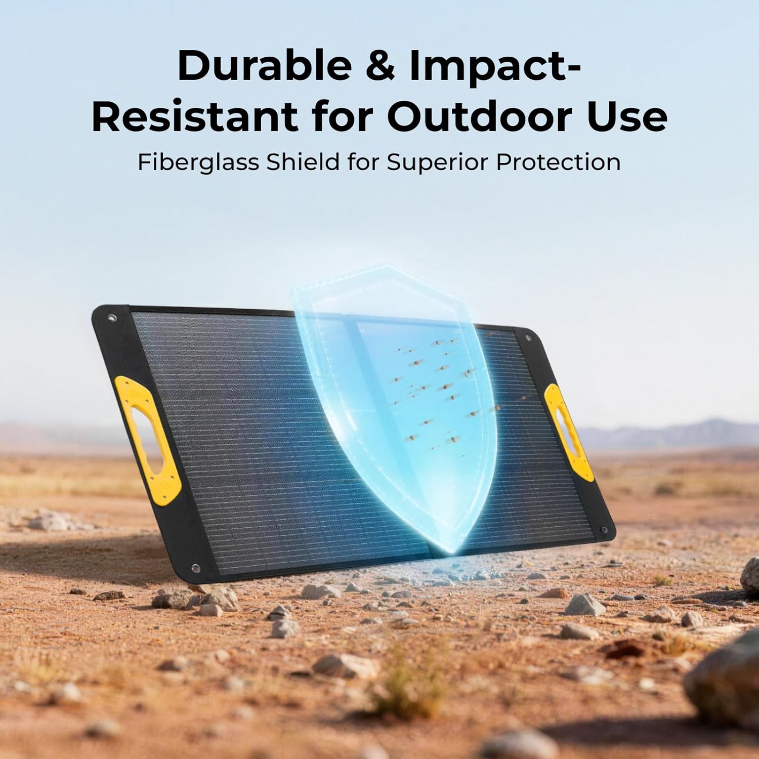 100W Portable Solar Panel, N-Type Foldable Solar Charger Fiberglass | 100W Solar Panel, Fiberglass Layer, Foldable