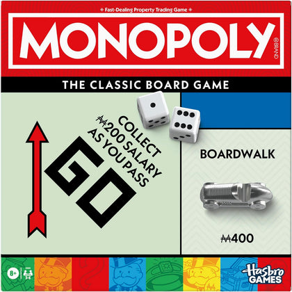 Board Game | Classic Game with Storage Tray and Larger Tokens | Ages 8+ | 2 to 6 Players | Family Games for Kids and