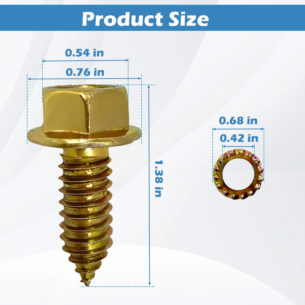 6 Pack Self Tapping Screw Sway Control 3/8" x 1" 48389 Fully Threaded Bolt