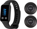 Wireless Restaurant Pager Watch 1 Receiver 2 Call Buttons