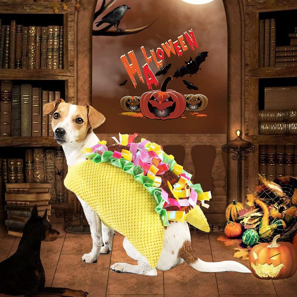 Taco Dog Halloween Costumes Dog Costumes Pet Costumes for Dogs - Funny Halloween & Christmas Apparel for Small &