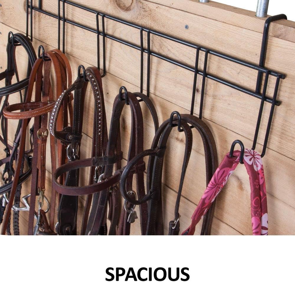 6 Hook Tack Rack with Hangers | Color Black | Lightweight Yet Durable | 6-Hook Design | Portable & Convenient |