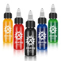 30ml Tattoo Ink, Tattoo Color Supply, 5 Colors Natural Plant Pigment for Permanent Makeup Tattoos, Long Lasting Vivid