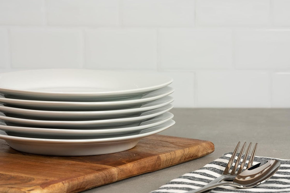 Simply White 7.5" Round Salad Plate, Set of 6