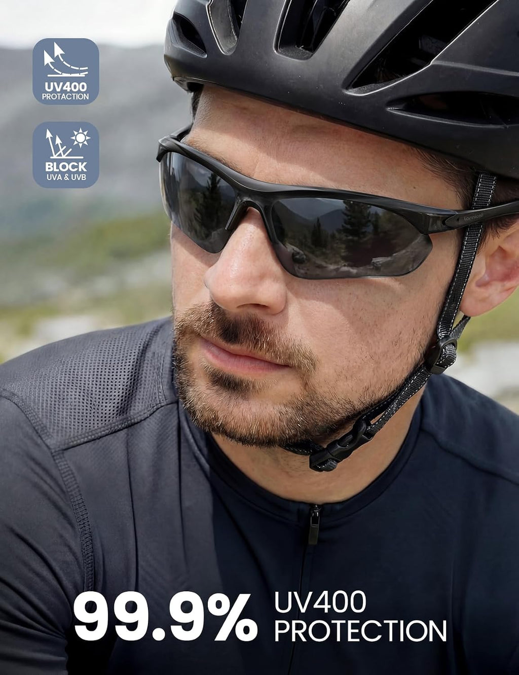 22g Polarized Sports Sunglasses for Men Women - UV400 Protection Sun Glasses for Running Cycling Baseball Driving