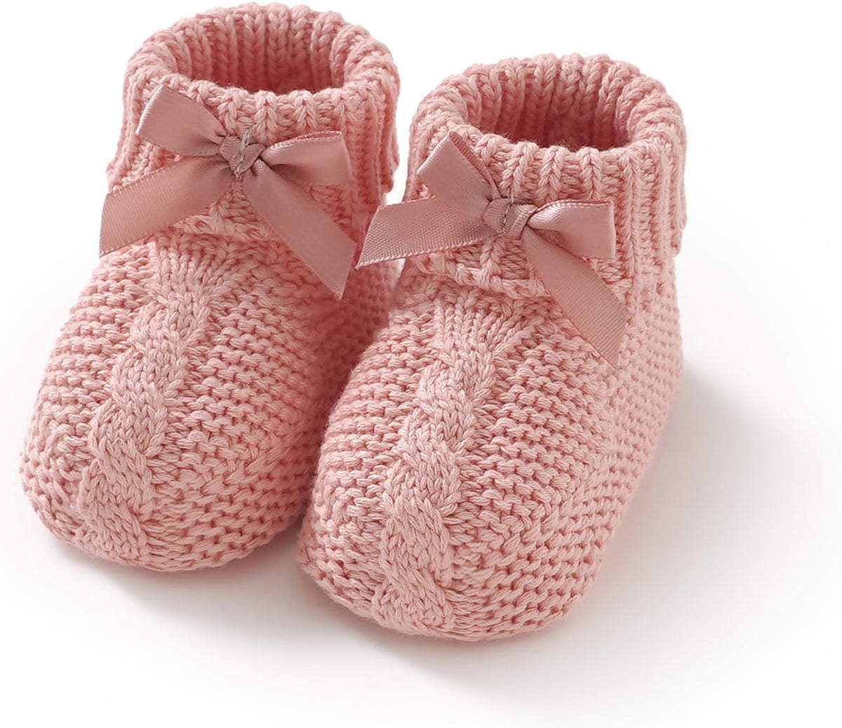 Baby Booties Newborn 100% Cotton Cozy Knit First Shoes