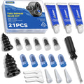 21PCS Tire Repair Rubber Nail Kit - Complete Screw Plug Kit with Glue, Fast Fix for Flat Tires on Car, Truck