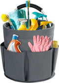 Cleaning Caddy with Handle, Cleaning Products Organiser, 17L Foldable Storage Basket, Cleaning Caddy Organiser