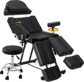 Tattoo Chair for Client, Esthetician Facial Artist Bed Split Legs
