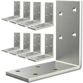 (8PCS) 3x3x1.5 L Brackets Heavy Duty, Galvanized Corner Brace