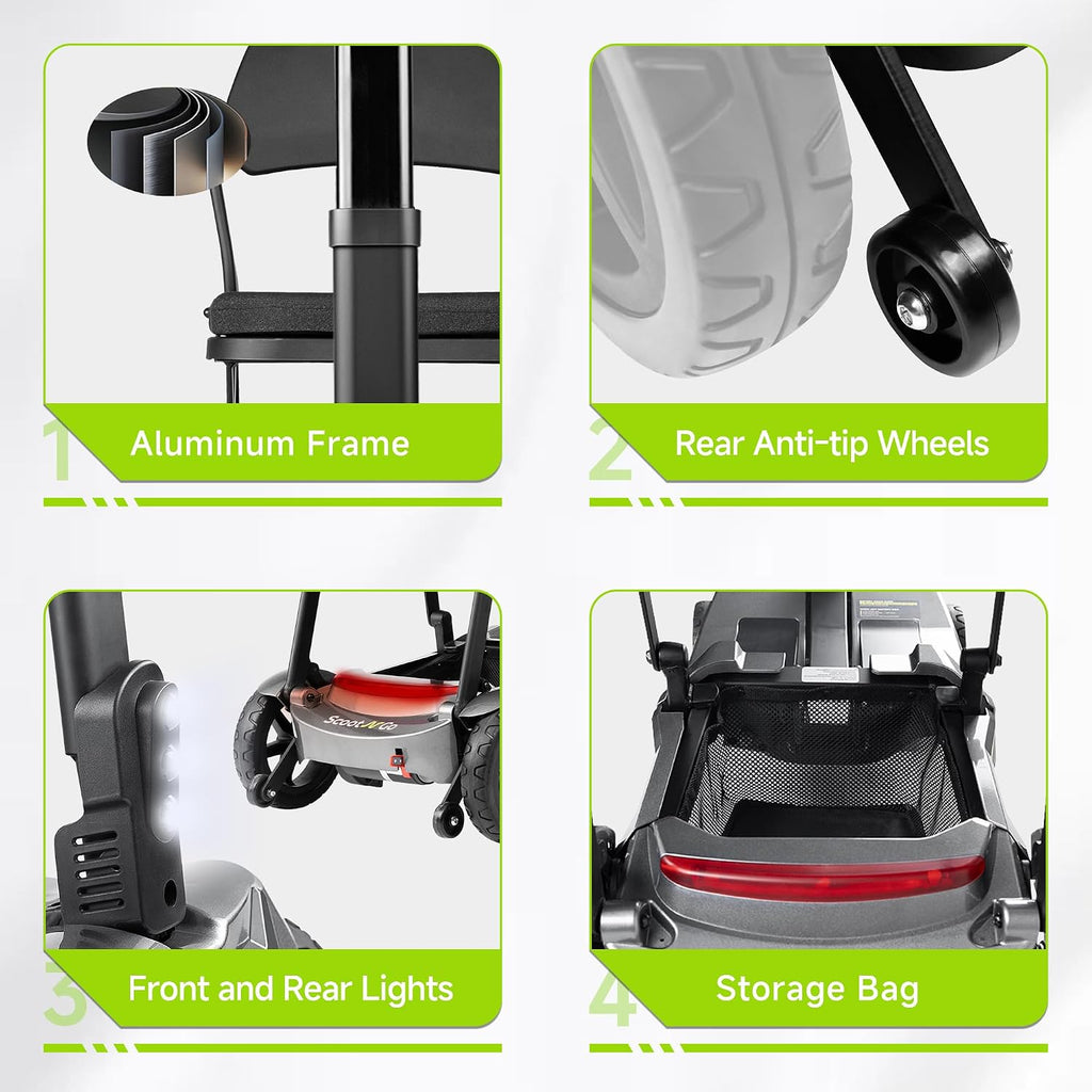 Lite Mobility Scooter for Seniors & Adults, 39lbs Electric Scooter