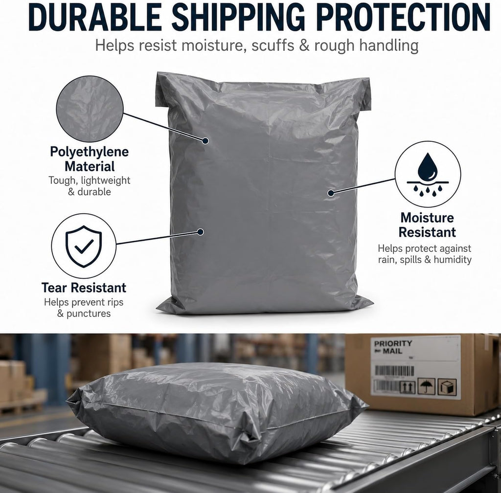Large Shipping Bags 24x36, 5 Pack Poly Mailers for Clothes
