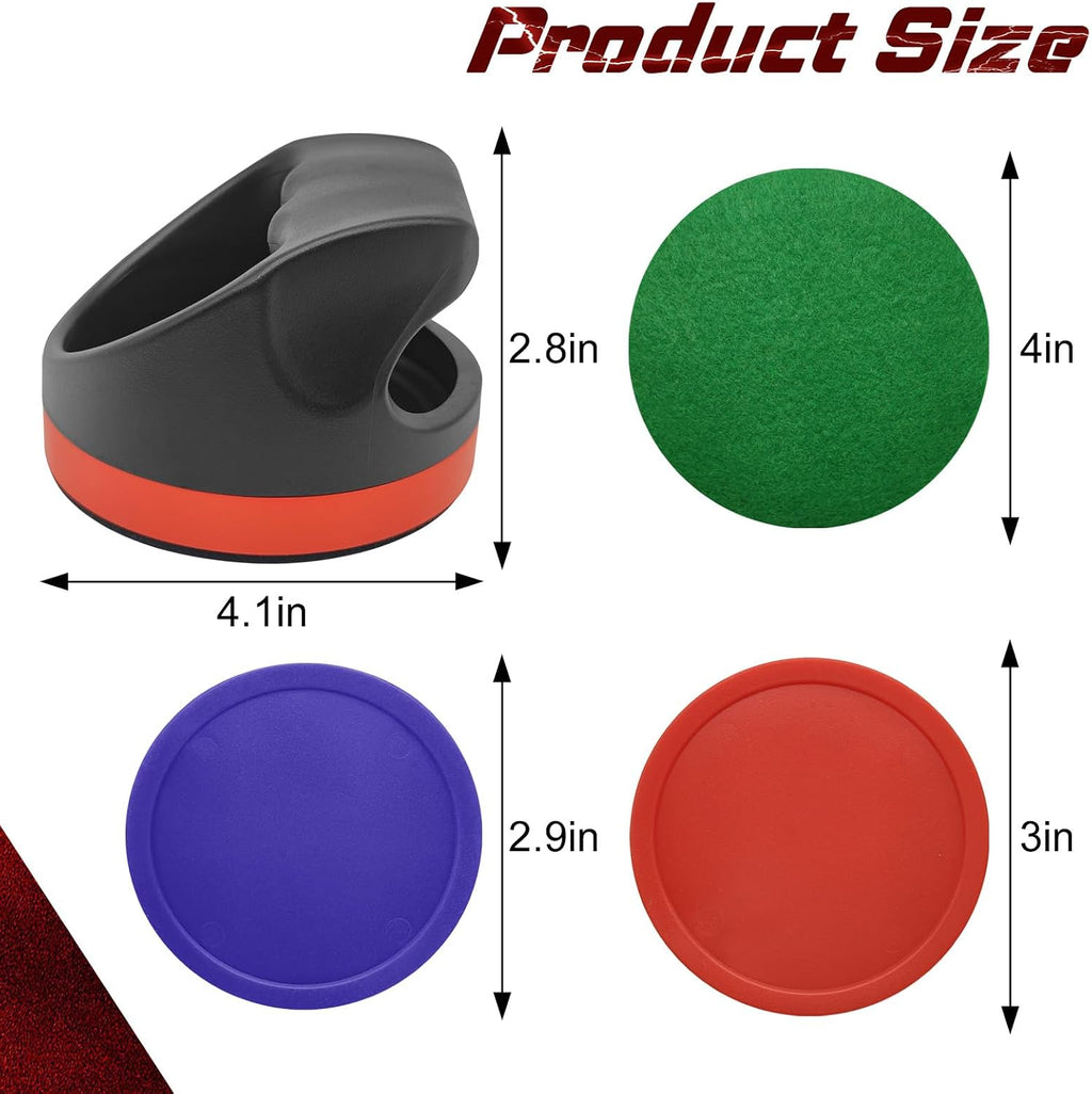 Air Hockey Pushers Air Hockey Pucks &Paddles,Goal Handles Paddles Replacement Accessories for Game Tables Include 2