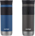 Byron Vacuum-Insulated Stainless Steel Travel Mug with Leak-Proof Lid, Reusable Coffee Cup or Water Bottle, BPA-Free
