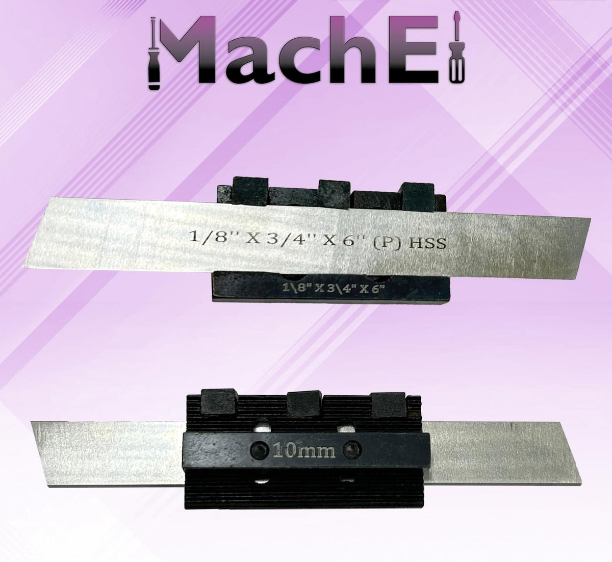 MachEl Adjustable Center Height Parting Cut Off Tool Holders for Metal Lathe Machines (Shank Size 10 mm, Blade Width 3/4 Inch)