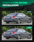 Black ABS Rear Trunk Spoiler Wing 52.95 Inch*3.23 Inch