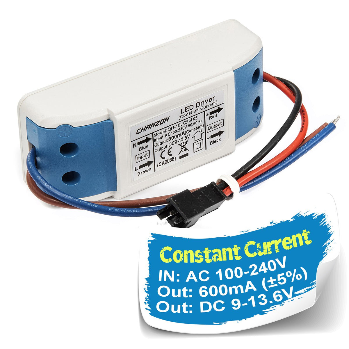 LED Driver 600mA (Constant Current Output) 9V-13.6V Power Supply