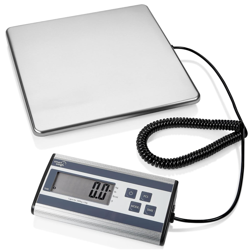 Shipping Scale Digital Postal Scale for Packages 440lbs x 6 oz | Heavy Duty Stainless Steel Platform Scale, UPS USPS