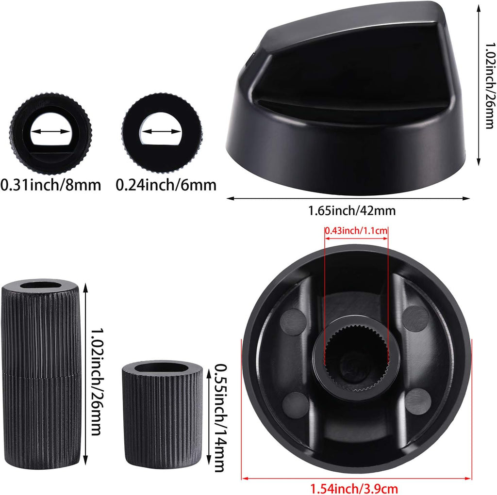 Stove Knobs Replacements Oven Universal Control Knobs KN002 Electrical Kit Range Burner Replace Compatible with