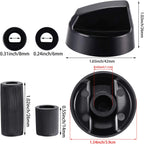 Stove Knobs Replacements Oven Universal Control Knobs KN002 Electrical Kit Range Burner Replace Compatible with