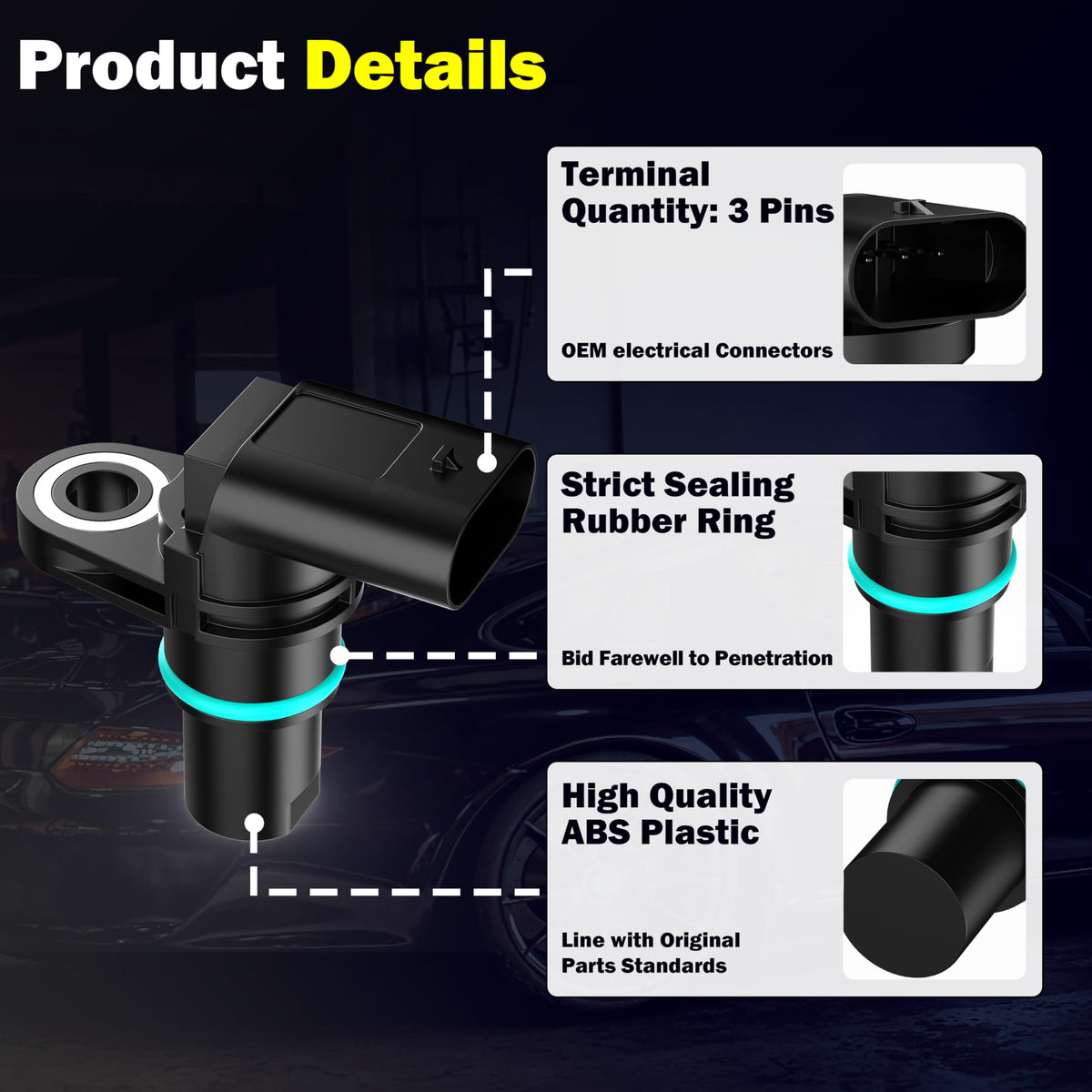 Engine Camshaft Position Sensor for Audi A3 A5 A7 Q3 Q5 Q7 VW Beetle Golf