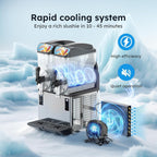 Commercial Slushie Machine, 30L 8 Cal Tank Frozen Drink Machine