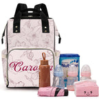 Custom Diaper Bag with Name Personalized Mommy Backpack