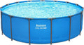 Steel Pro MAX 15’ x 48" Above Ground Pool, Round Metal Frame Outdoor Swimming Pool for Backyard, Blue, POOL ONLY