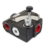Hydraulic Adjustable Variable Flow Control Valve, 0-16 GPM, #8 SAE Ports