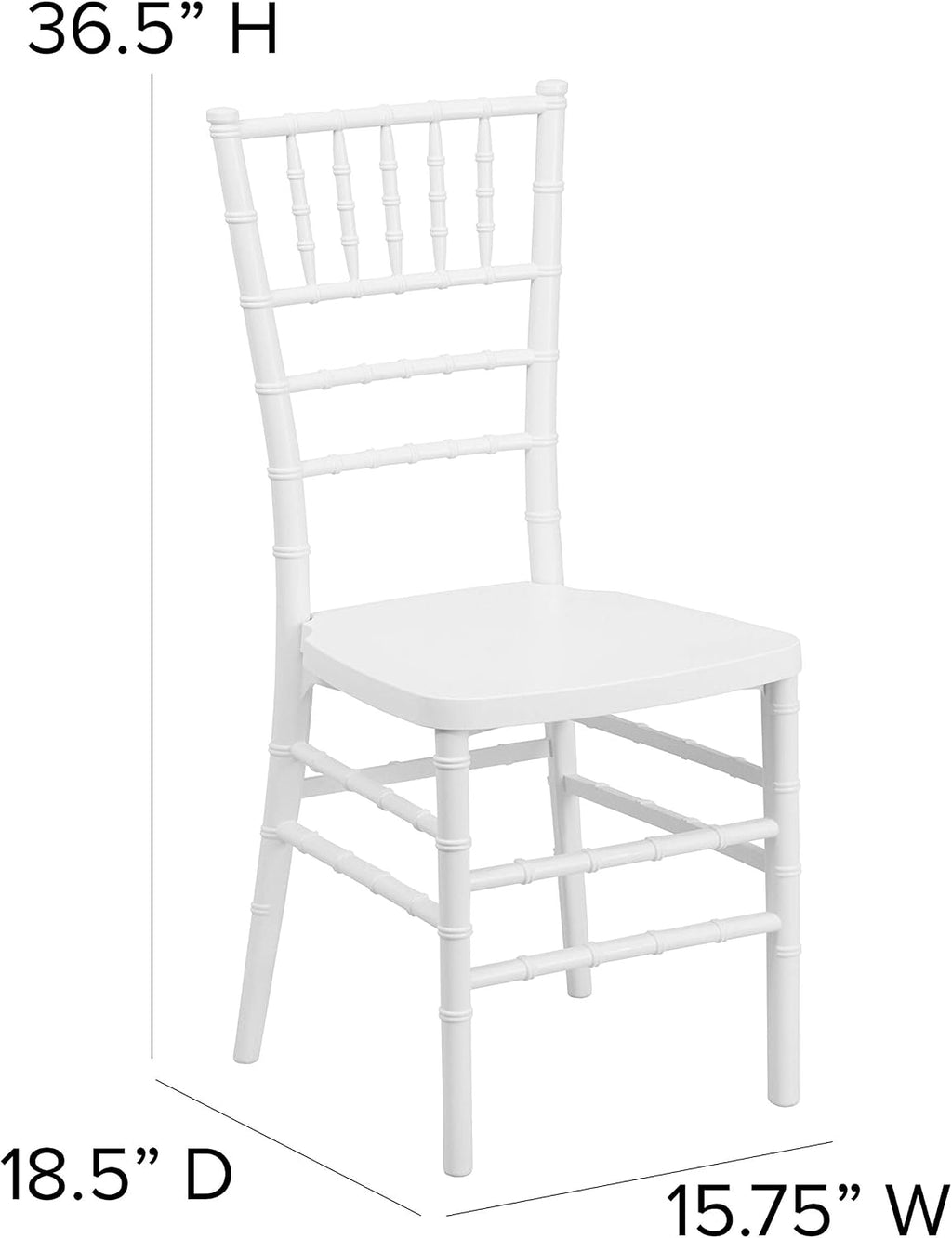 Matte White Resin Chiavari Chair