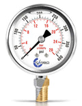 Pressure Gauge, 2.5" Dial, 400 PSI