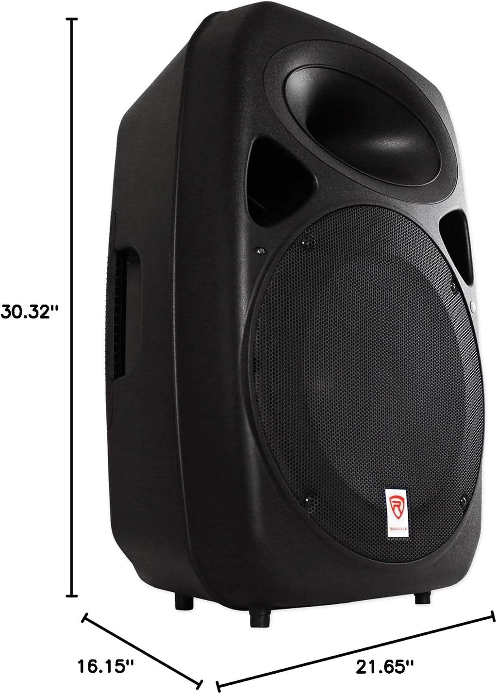 15" Passive DJ/PA Speaker, 1500W Peak, 375W RMS, 2.5" Voice Coil, ABS Cabinet, 25mm Compression Horn Driver, 8 Ohm