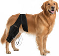Dog Knee Brace for Back Leg – Large, Adjustable Rear Leg Support Wrap with Side Stabilizers, Breathable Neoprene for
