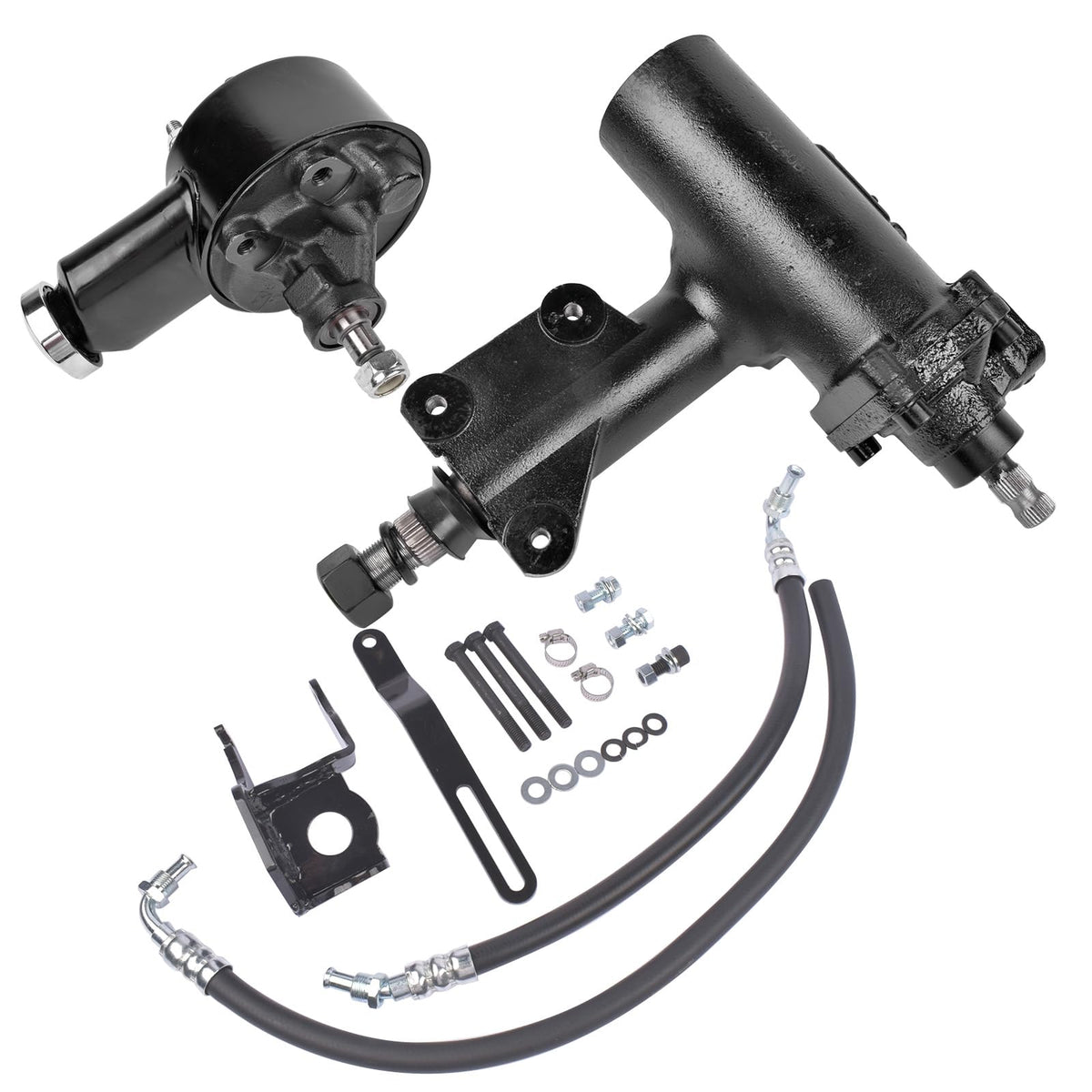 Power Steering Gear Box Conversion Kit Replacement for Chevy 1955-1957