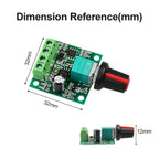 2Pack PWM Speed Controller Adjustable Driver Switch Low Voltage DC