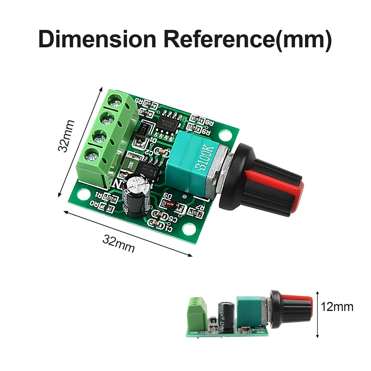 2Pack PWM Speed Controller Adjustable Driver Switch Low Voltage DC